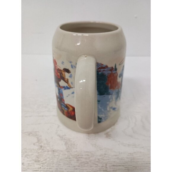 Vintage Stetson Limited Edition Cowboys Winter Scene Large Beer Stein Mug - Picture 8 of 12